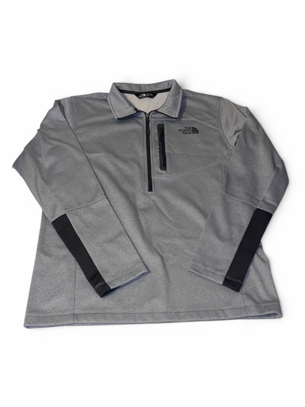 The North Face Men’s Medium Half Zip Long Sleeve Pullover Sweatshirt Jacket